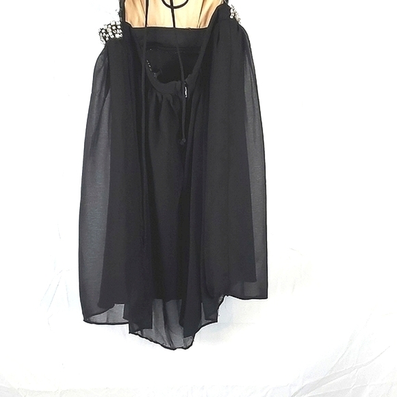 City Studio Black‎ Lace Open Back Dress - Picture 7 of 9